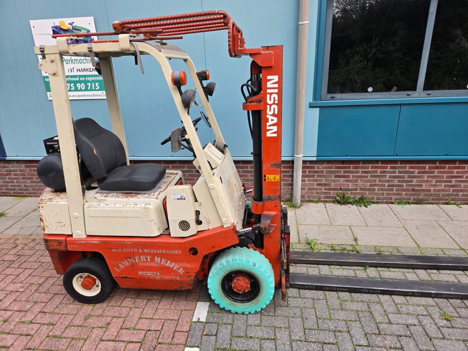 heftruck  Nissan  1.3 ton lpg automaat, Zakelijke goederen, 1000 tot 2000 kg, Ophalen, LPG, Heftruck