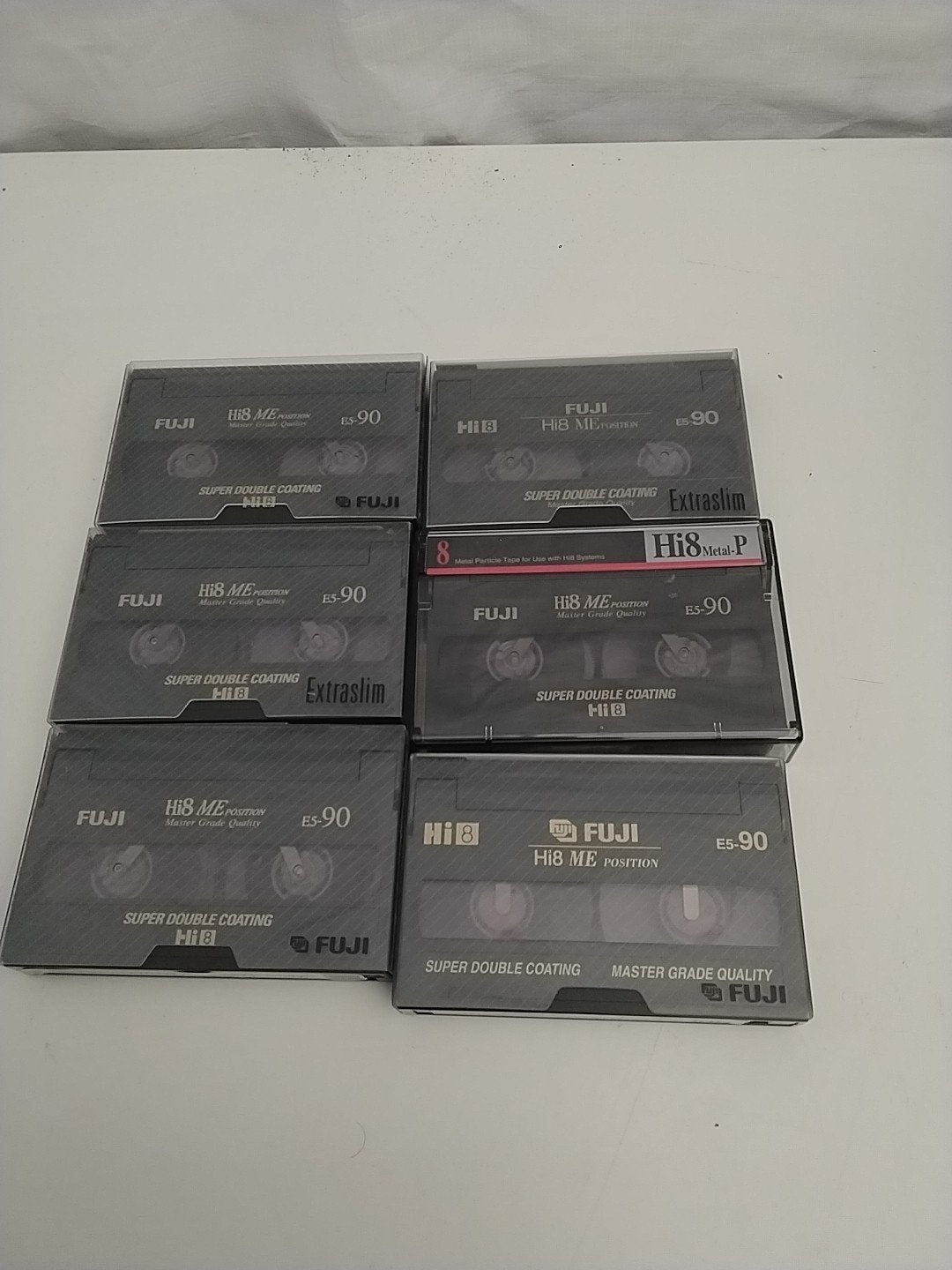 6x Fuji Hi8 ME 90 min videobanden -, Alle leeftijden, Overige genres, Ophalen of Verzenden, Video 8