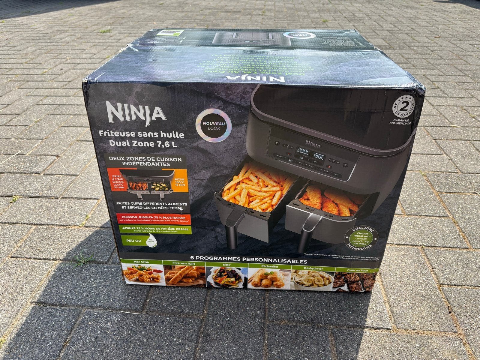 Nieuwe Ninja Dual Zone 7.6L Airfryer - Ongeopend!, 4 liter of meer, Ophalen of Verzenden, Nieuw, Duo-friteuse