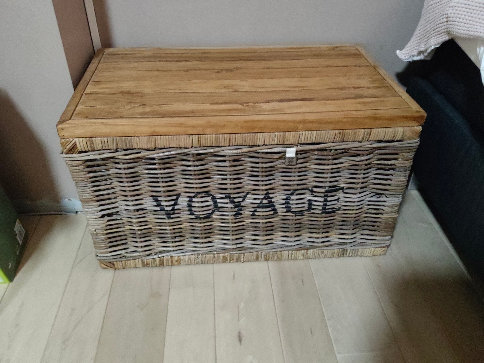 Riviera Maison Opbergkist / Bijzettafel 'Voyage', Ophalen, Gebruikt, Overige materialen, 100 tot 150 cm