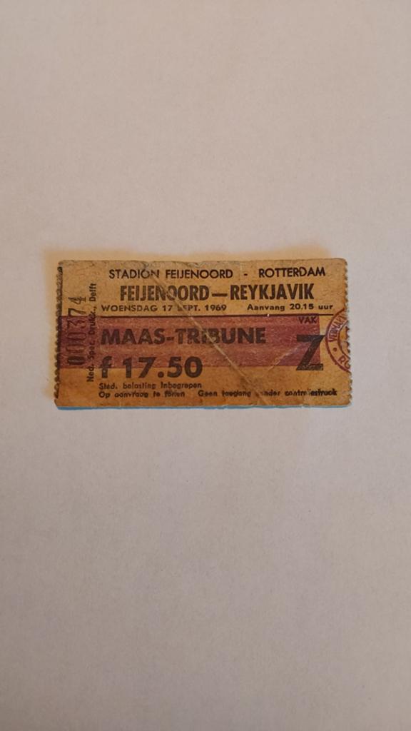 Feyenoord Reykjavik 1e ronde Europacup 1 17 sept 1969