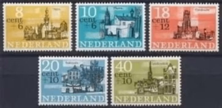 nederland nvph 842 tm 846 pf, Verzenden, Na 1940, Postfris