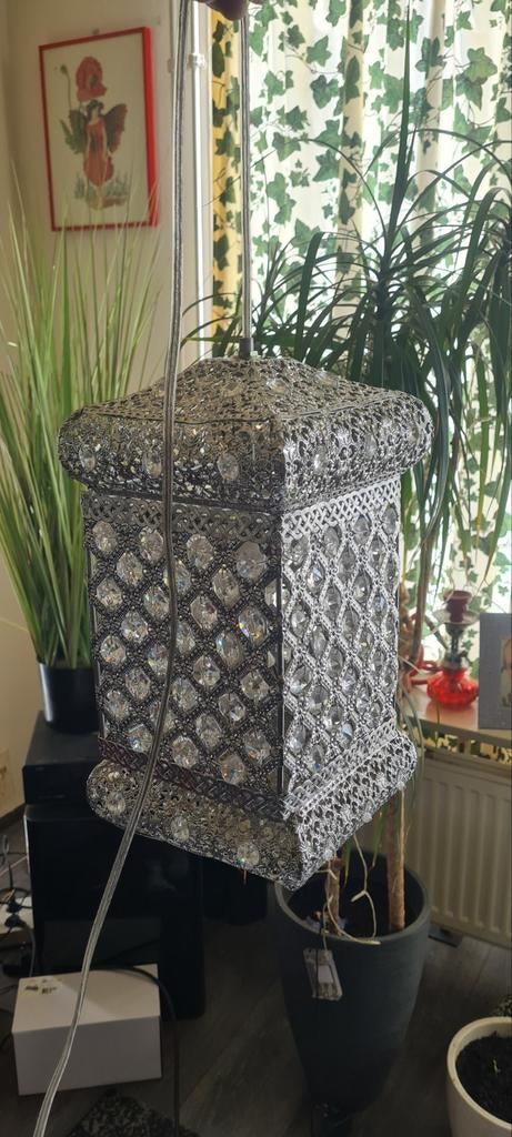 Arabische plafondlamp met kristallen, Huis en Inrichting, Lampen | Hanglampen, Ophalen of Verzenden