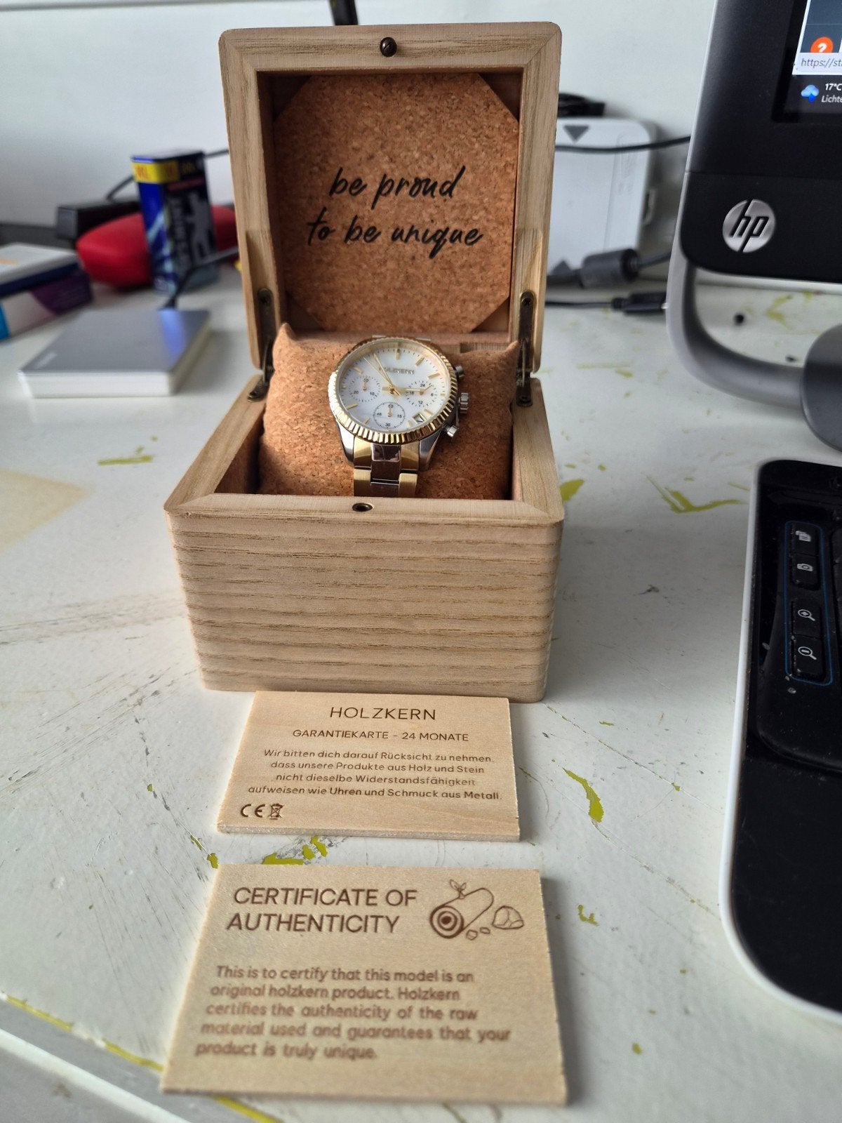 Nieuw Holzkern Horloge, Overige materialen, Polshorloge, Overige materialen, Nieuw