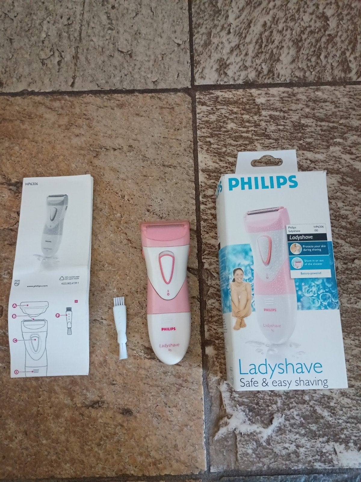Philips Ladyshave, Ophalen, Gebruikt, Scheren en Epileren