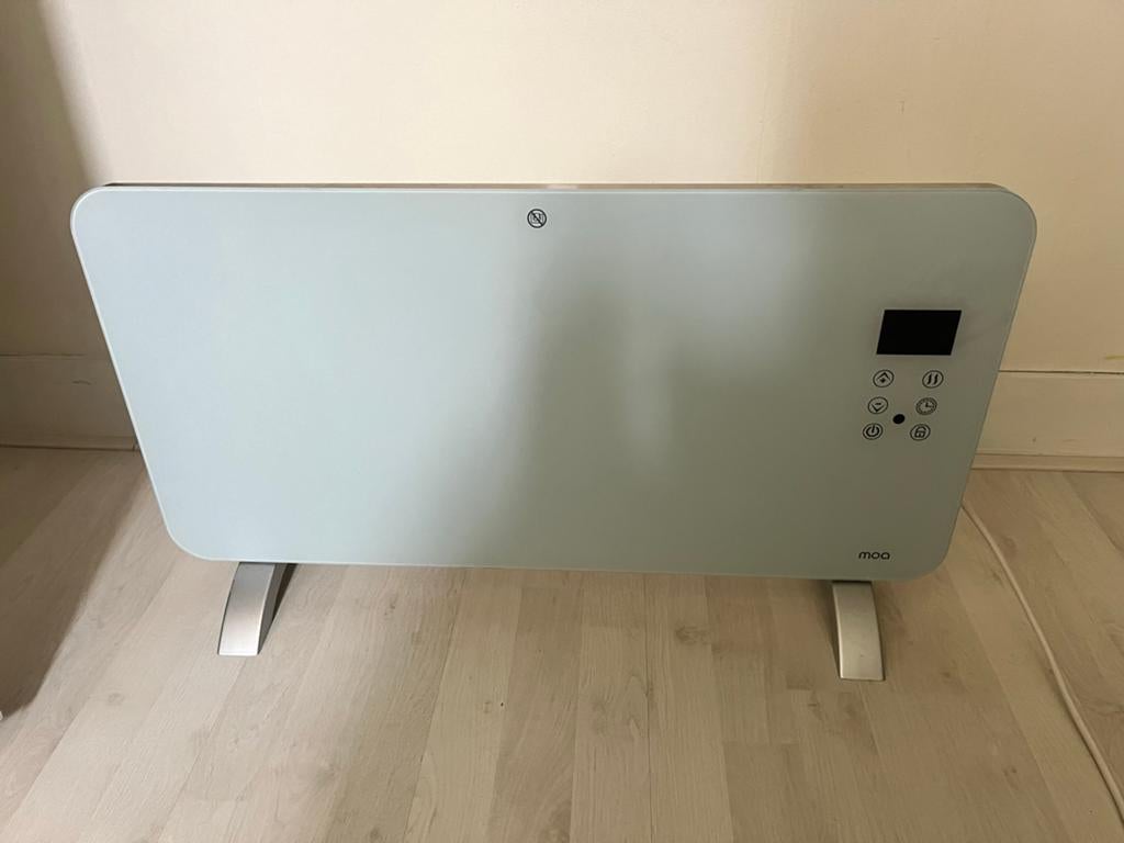 MOA Smart Glazen Paneelverwarmer met WiFi & afstandsbedienin, Ophalen, 30 tot 80 cm, Gebruikt, Radiator