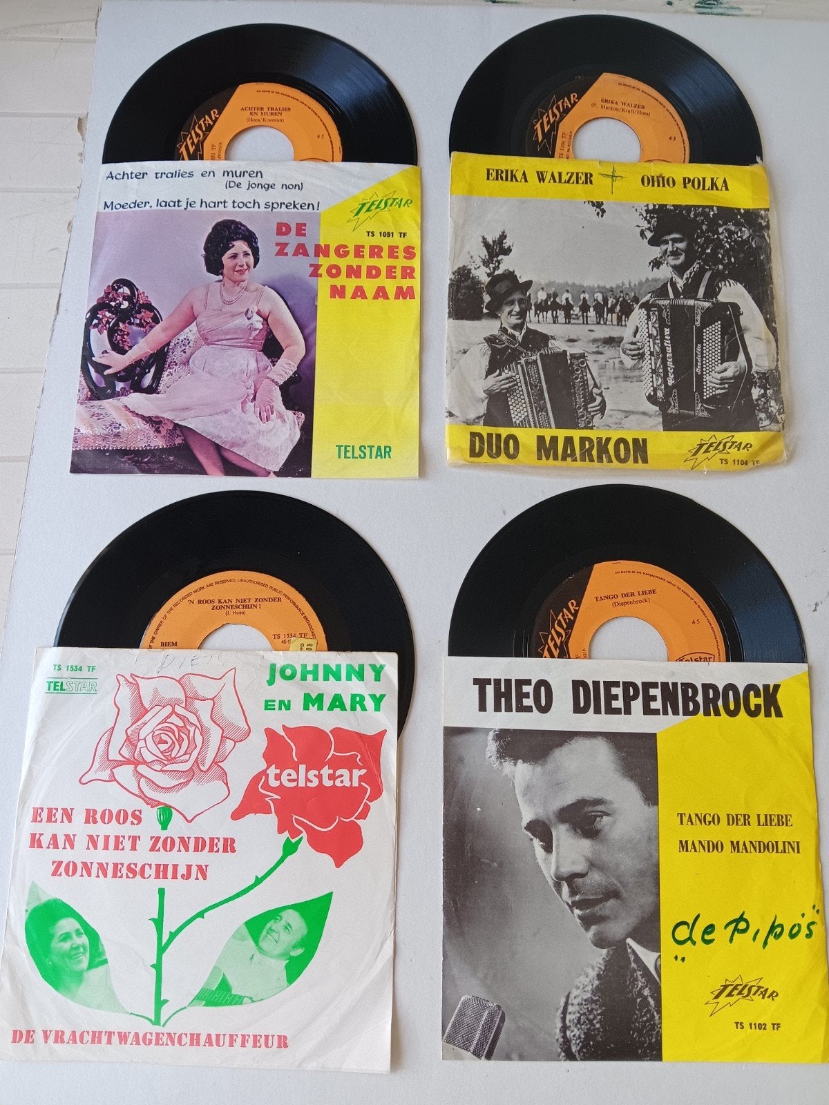 Telstar singles, Cd's en Dvd's, Vinyl Singles, Ophalen of Verzenden, Gebruikt, Nederlandstalig