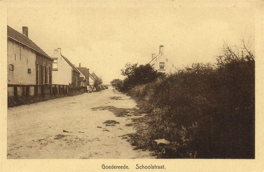 Goedereede. - Schoolstraat. - ongelopen, Verzenden, 1940 tot 1960, Ongelopen, Noord-Brabant