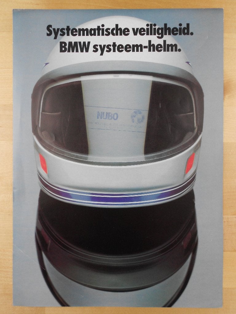 BMW Motorfiets Helm Brochure 1981 Folder, Motoren, Handleidingen en Instructieboekjes, Ophalen of Verzenden, BMW