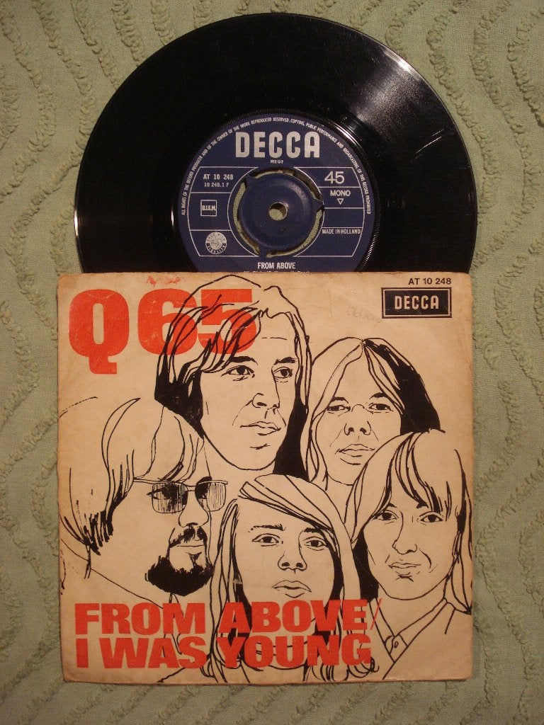 Q65 7" Vinyl Single: ‘From above’ (Nederland), Cd's en Dvd's, Vinyl Singles, Ophalen of Verzenden, Gebruikt, 7 inch, Rock en Metal
