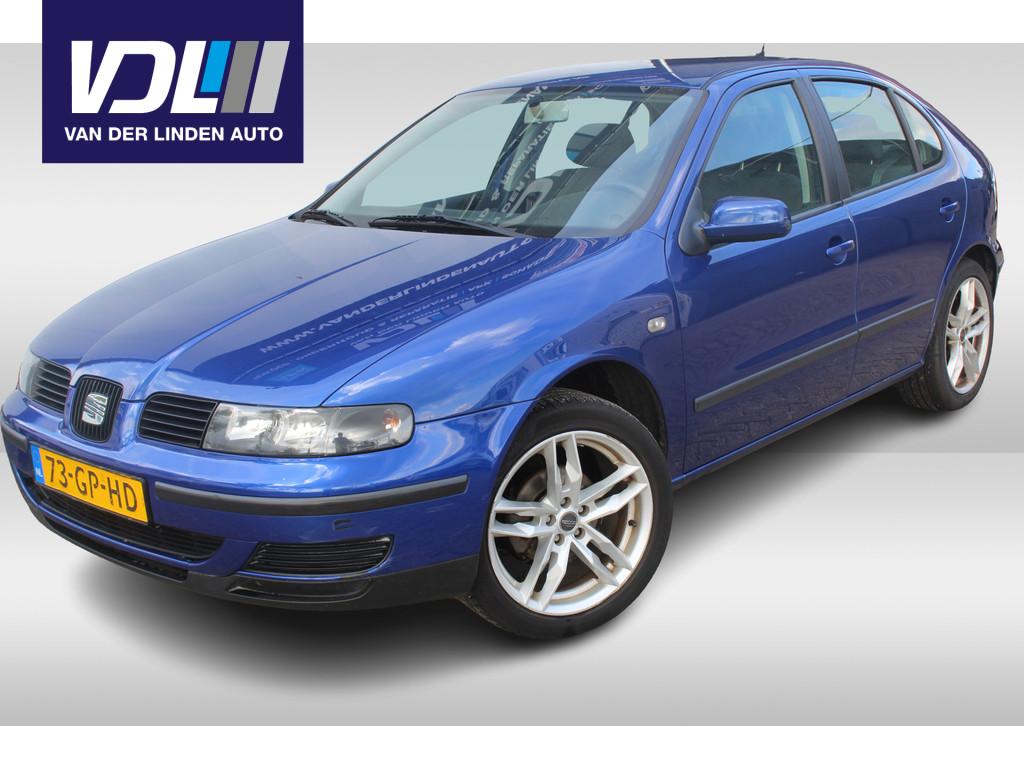 SEAT Leon 1.6-16V Stella Nieuwe APK l Airco (bj 2001), Voorwielaandrijving, Stof, Blauw, Bedrijf
