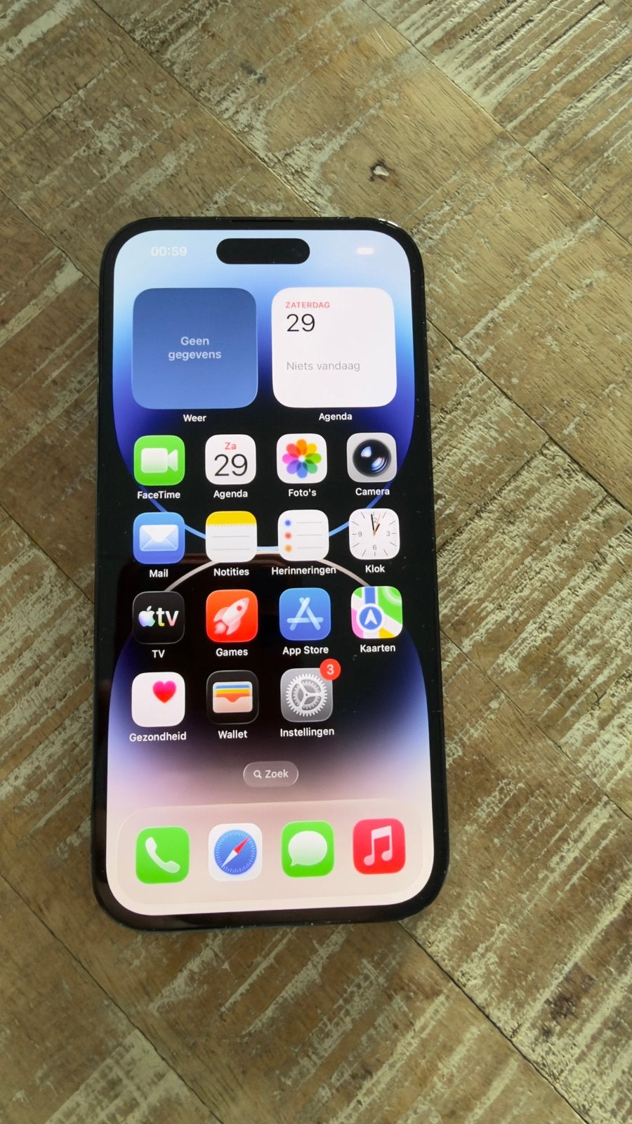 Iphone 14 Pro 128GB Black, Zwart, Ophalen of Verzenden, Zonder simlock, Zonder abonnement