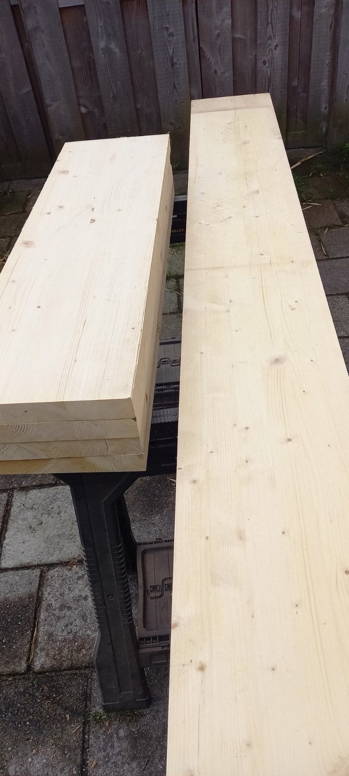 Vuren panelen, vurenhout restanten. 40mm dik!, Ophalen, Zo goed als nieuw