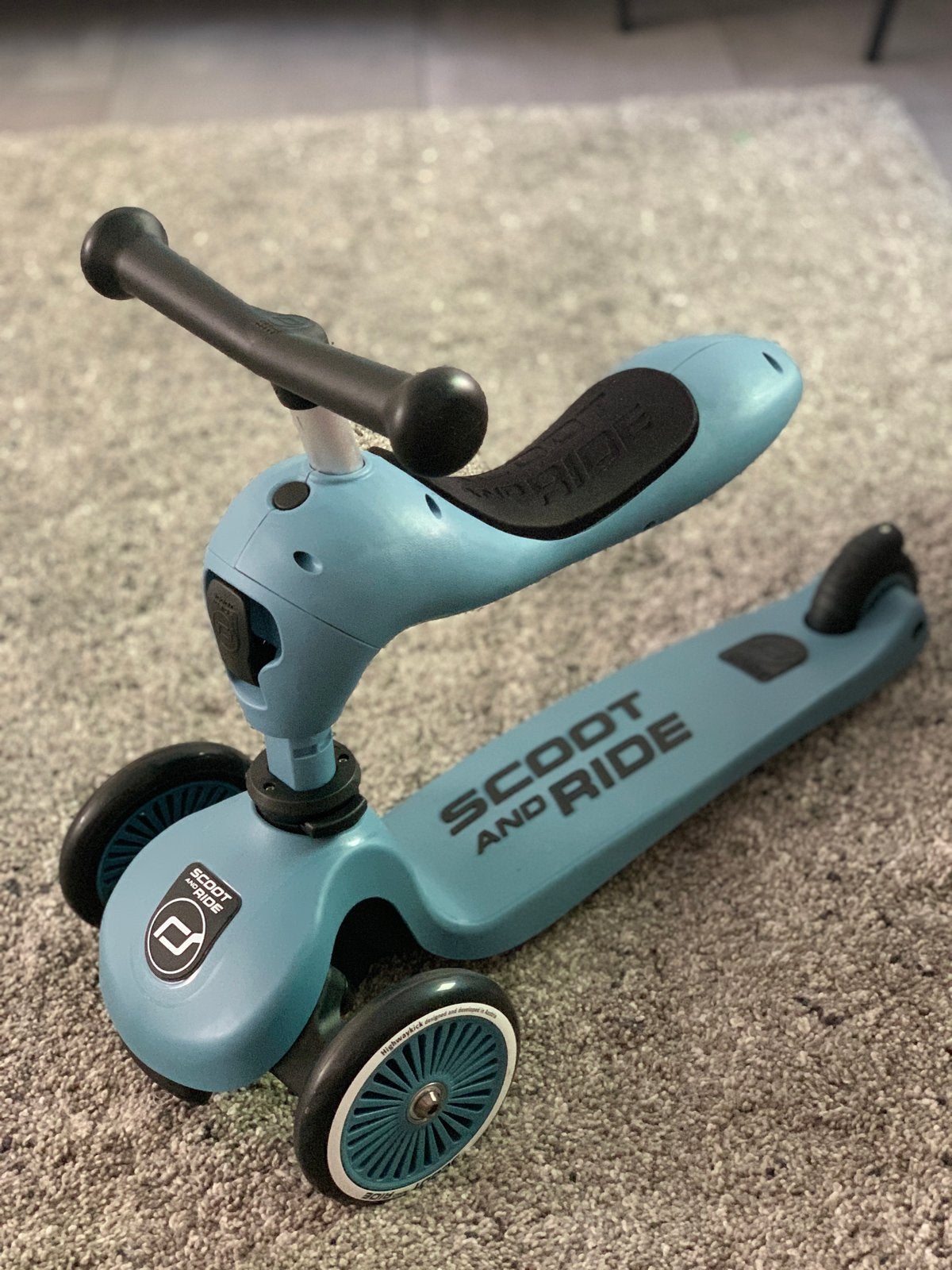Scoot and Ride Highwaykick 1 - 2-in-1 Step en Loopfiets, Ophalen of Verzenden, Zo goed als nieuw, Gewone step