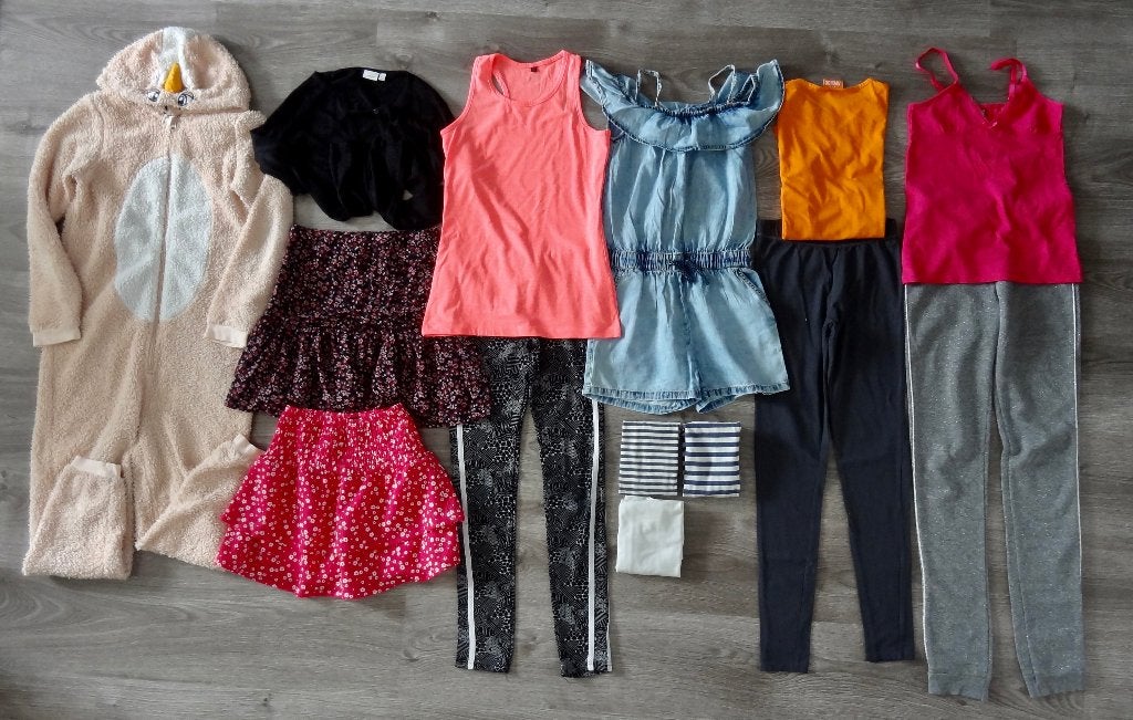 Pakket meisjes kleding maat 146 152, Ophalen of Verzenden, Zo goed als nieuw, Meisje, Jurk of Rok