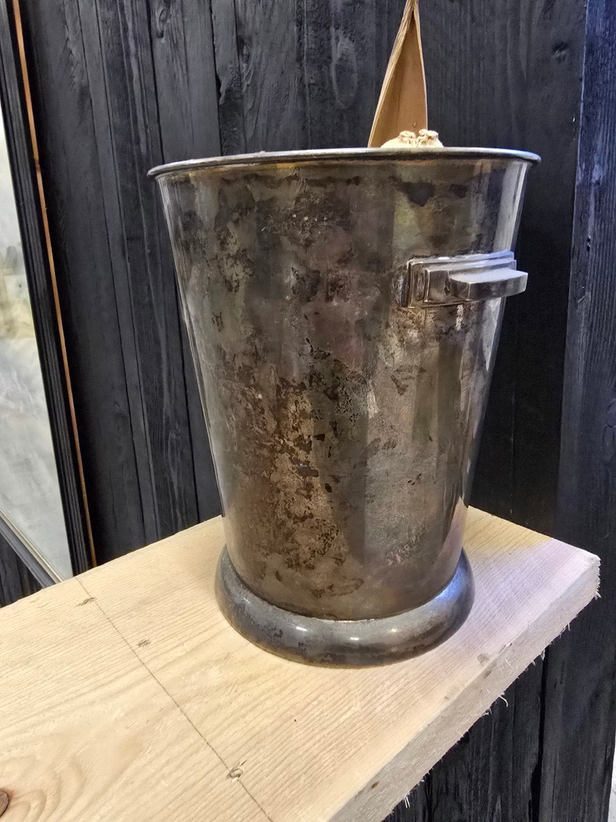 art deco ijs/champagne emmer verzilverd, Ophalen of Verzenden, Zilver