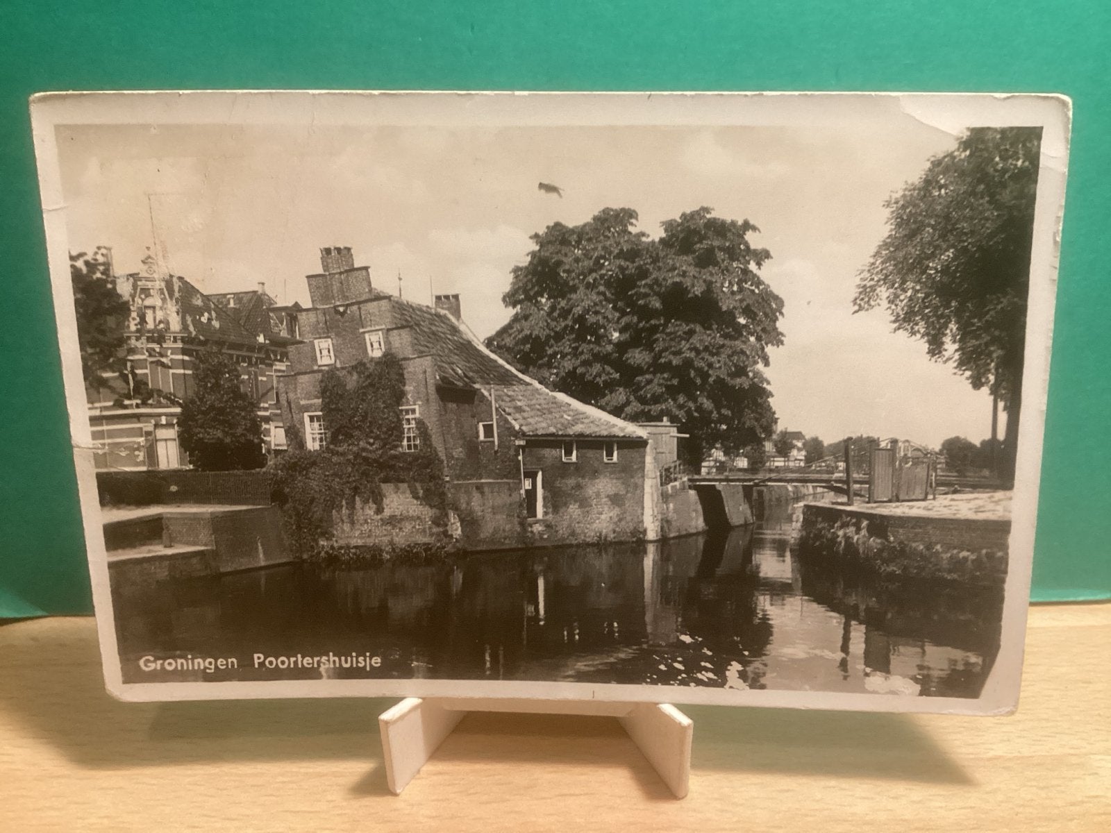 Groningen Poortershuisje.    543, Ophalen of Verzenden, 1920 tot 1940, Gelopen, Groningen
