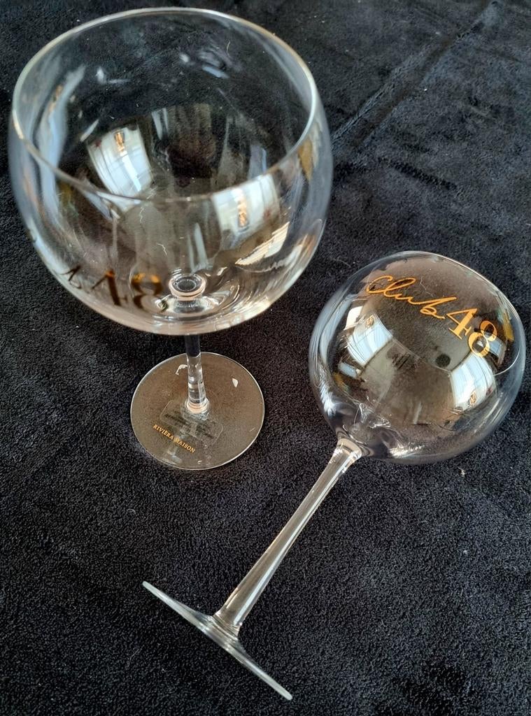 Riviera Maison Gin Tonic Glazen - Club 48, Huis en Inrichting, Keuken | Keukenbenodigdheden, Ophalen of Verzenden, Zo goed als nieuw