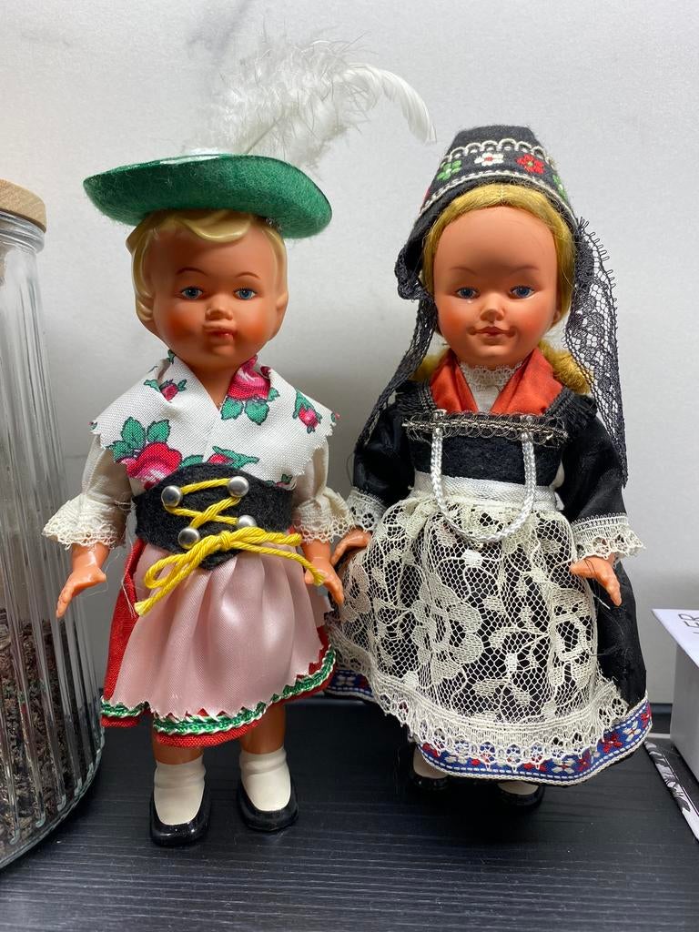 Dansende poppen van Sweetheart Collection uit de jaren ‘50, Verzamelen, Poppen, Ophalen of Verzenden, Zo goed als nieuw, Pop