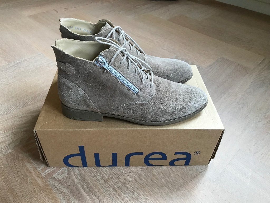 Durea enkellaarsjes maat 7G, Durea, Beige, Lage of Enkellaarzen, Ophalen of Verzenden