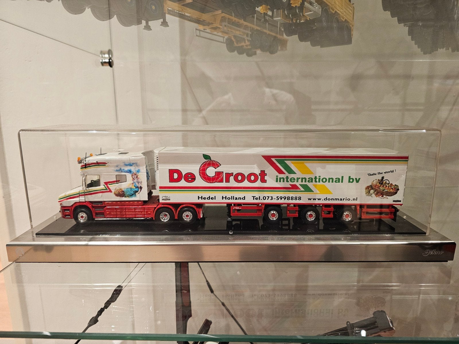 Tekno "De Groot Hedel" Scania Longline Torpedo, Ophalen of Verzenden, Zo goed als nieuw, Bus of Vrachtwagen, Tekno