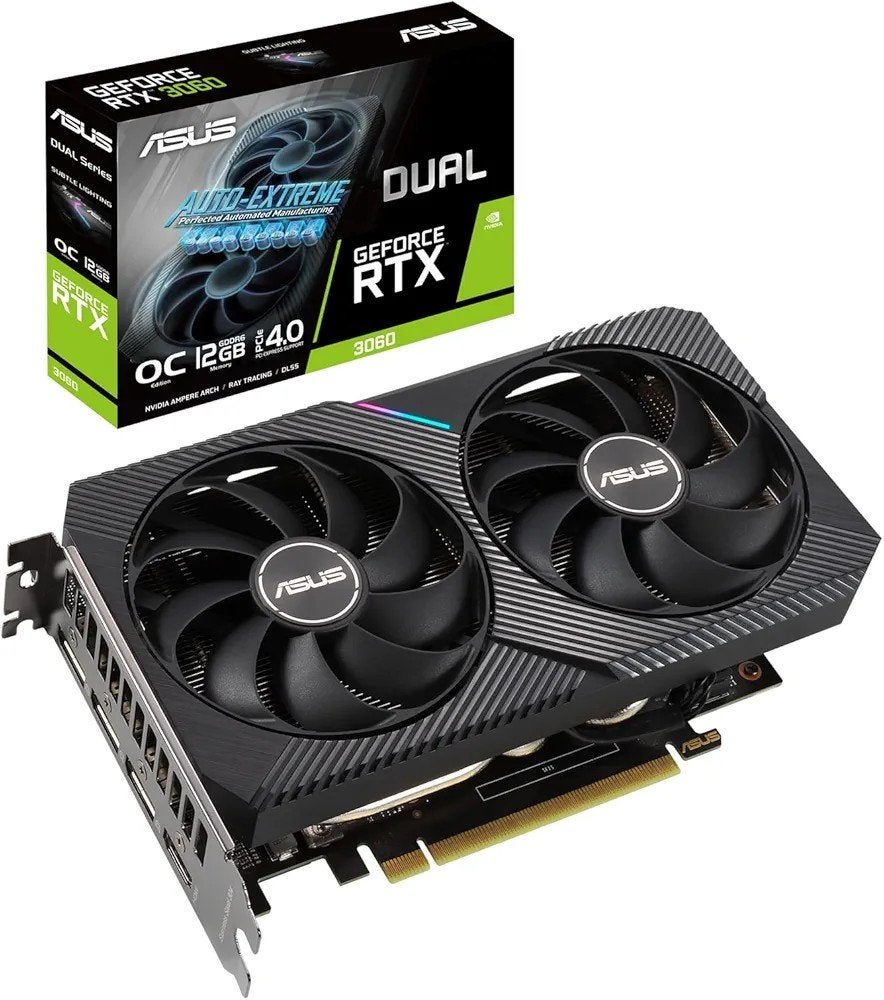 RTX 3060 12GB 2 Fan Asus zo wat nieuw, GDDR6, PCI-Express 4, Nieuw, Ophalen of Verzenden
