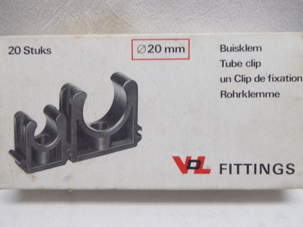 VDL Fittings Buisklemmen Ø 20 mm - Nieuw (20 stuks), Ophalen of Verzenden, Nieuw