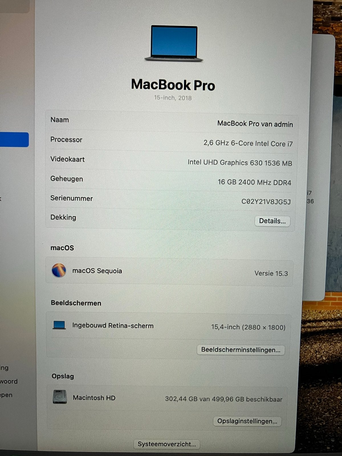 MacBook Pro 15-inch 2019- i7, 16GB RAM, 512GB SSD, 2 tot 3 Ghz, 512 GB, Zo goed als nieuw, 16 GB