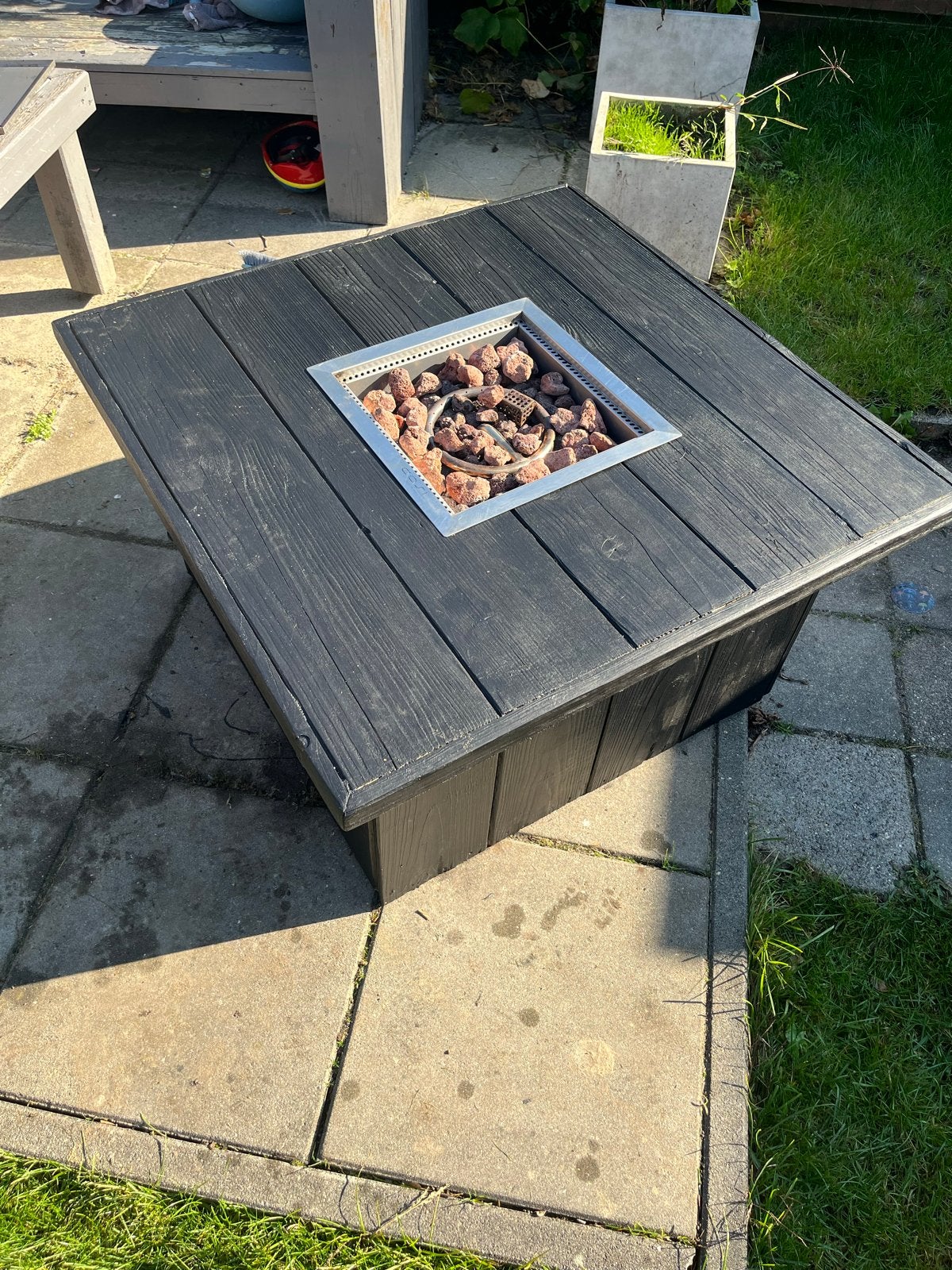 Vuurtafel tafelhaard, Ophalen