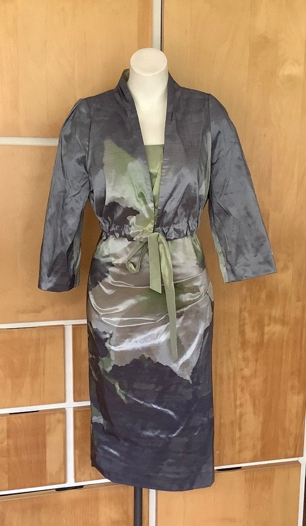 Vera Mont prachtige set Jurk met jasje glans stof maat 42., Kleding | Dames, Gelegenheidskleding, Overige typen, Overige kleuren