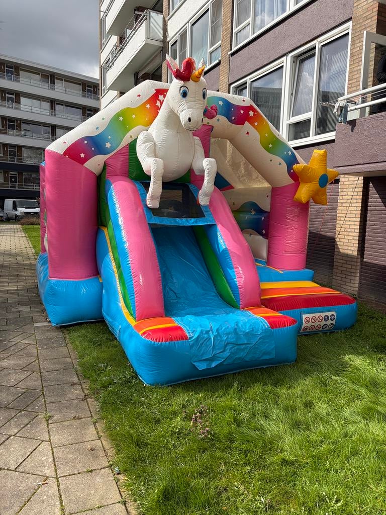 Springkussens te huur!, Hobby en Vrije tijd, Feestartikelen | Verhuur, Ophalen of Verzenden, Zo goed als nieuw, Overige