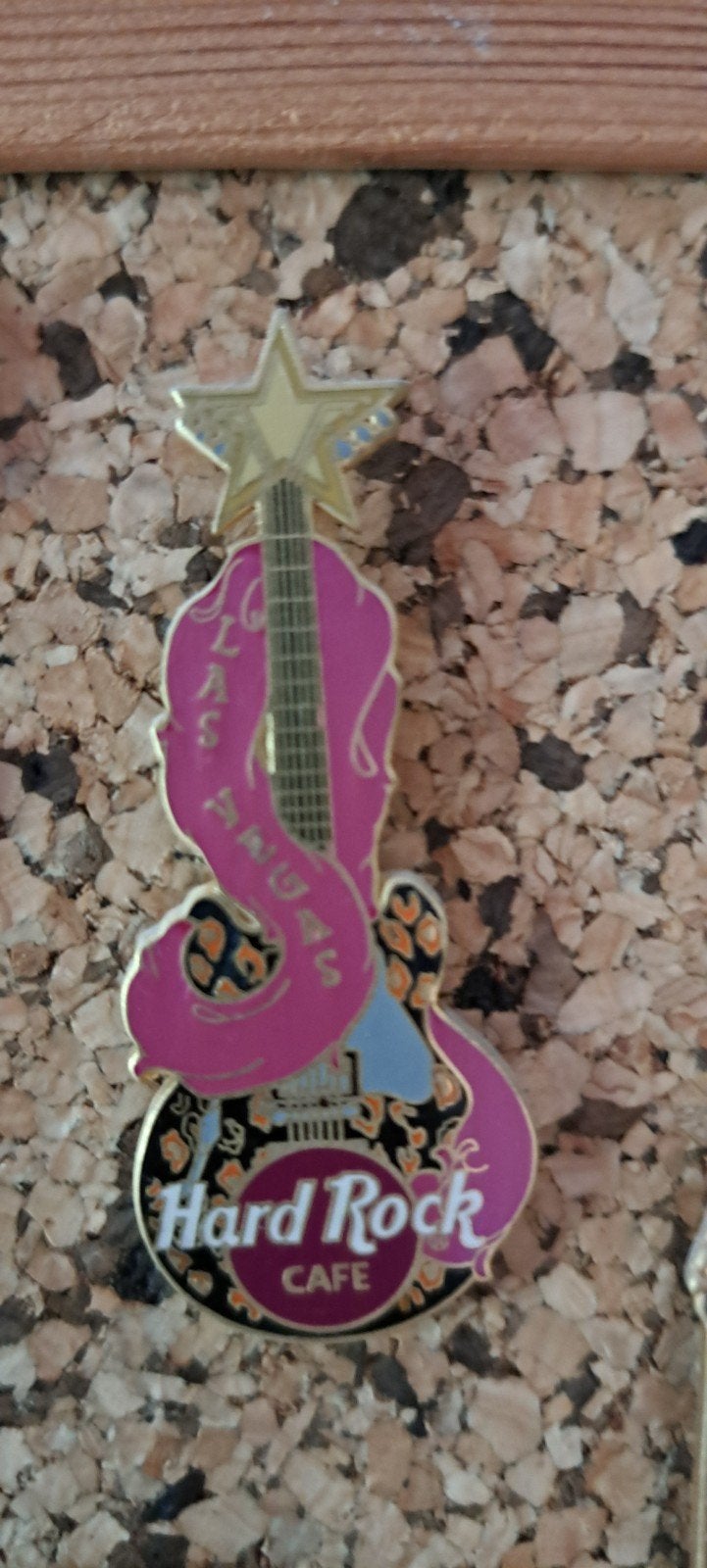 Hard Rock Cafe Las Vegas gitaar pin, Ophalen of Verzenden, Gebruikt