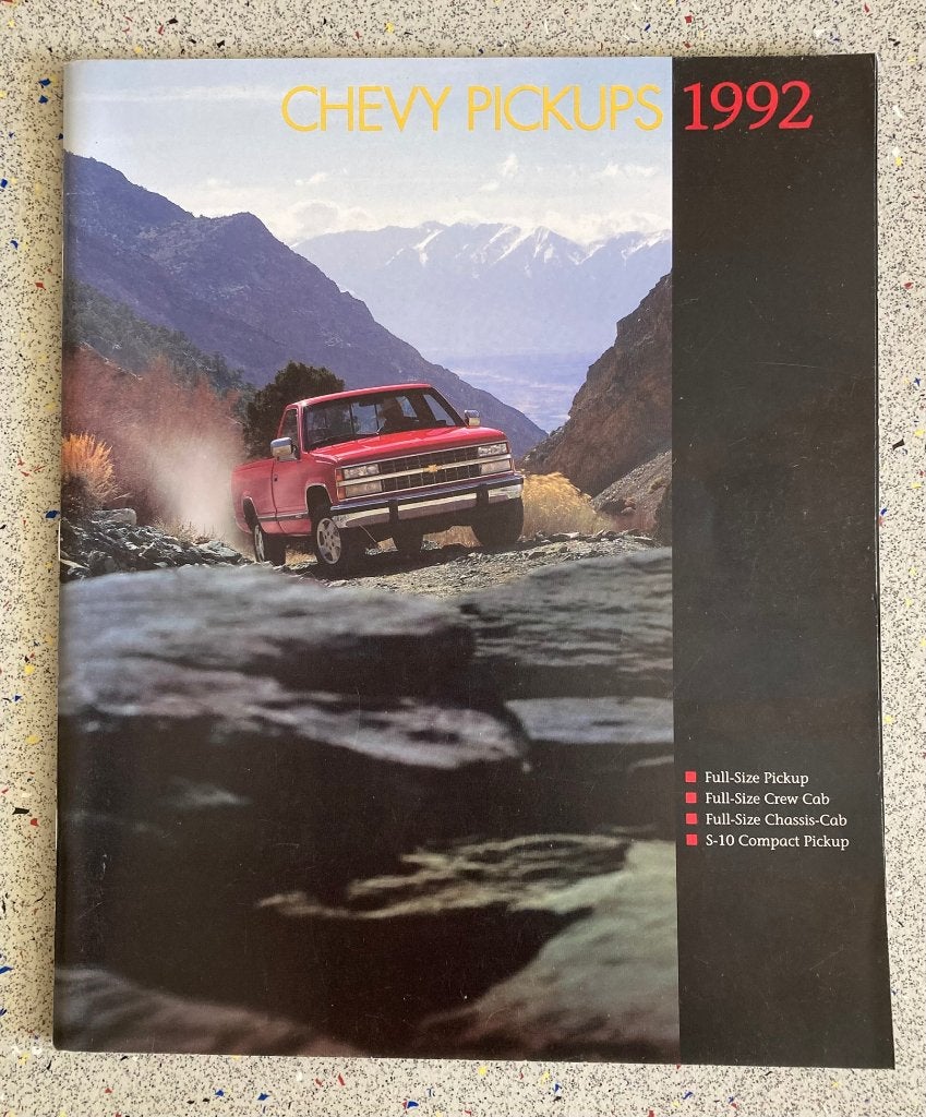 Chevy Pickups 1992 Brochure - Origineel Chevrolet, Chevrolet, Verzenden, Chevrolet, Zo goed als nieuw