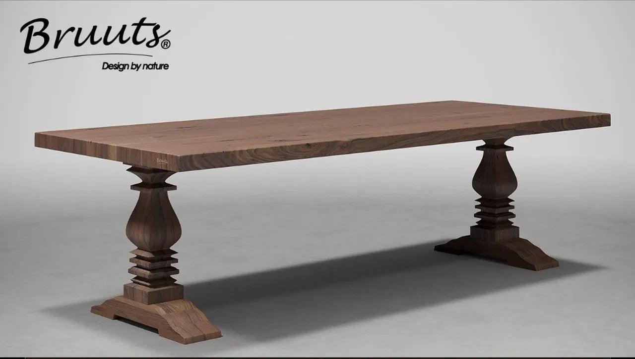 Melrose 240x100cm klooster tafel Bruuts, Ophalen, 200 cm of meer, 50 tot 100 cm, Zo goed als nieuw