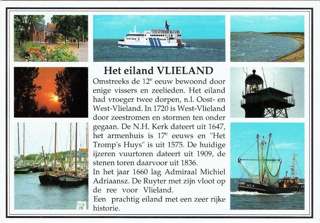 Ansichtkaart Vlieland Multiview, Verzenden, 1980 tot heden, Ongelopen, Waddeneilanden