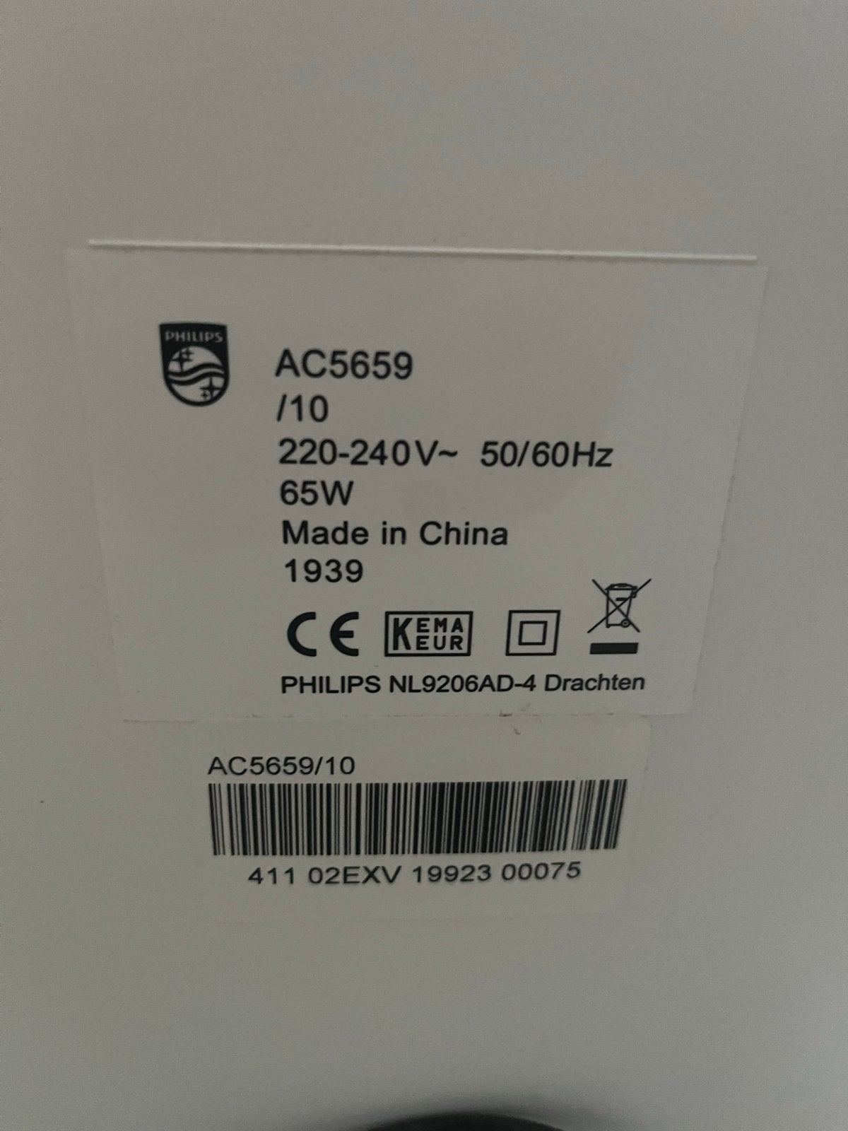 Philips AC5659/10 Luchtreiniger - Krachtige Luchtzuivering, Ophalen, Gebruikt, Luchtreiniger