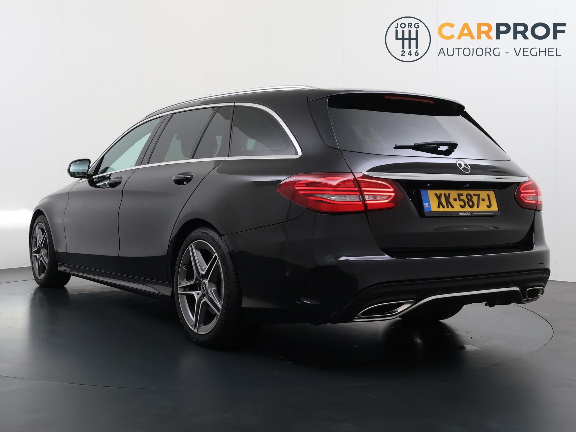 Mercedes-Benz C-klasse Estate 180 Business Solution Facelift, Automaat, Leder en Stof, Zwart, C-Klasse