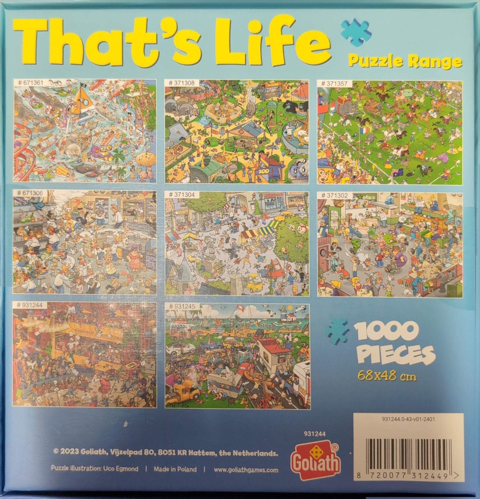 Goliath That's Life Opera 1000 stukjes, Ophalen of Verzenden, 500 t/m 1500 stukjes, Nieuw, Legpuzzel