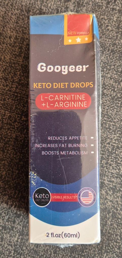 Googeer Keto Dieet Druppels L-Carnitine + L-Arginine 60ml, Sieraden, Tassen en Uiterlijk, Uiterlijk | Dieet en Afvallen, Ophalen of Verzenden