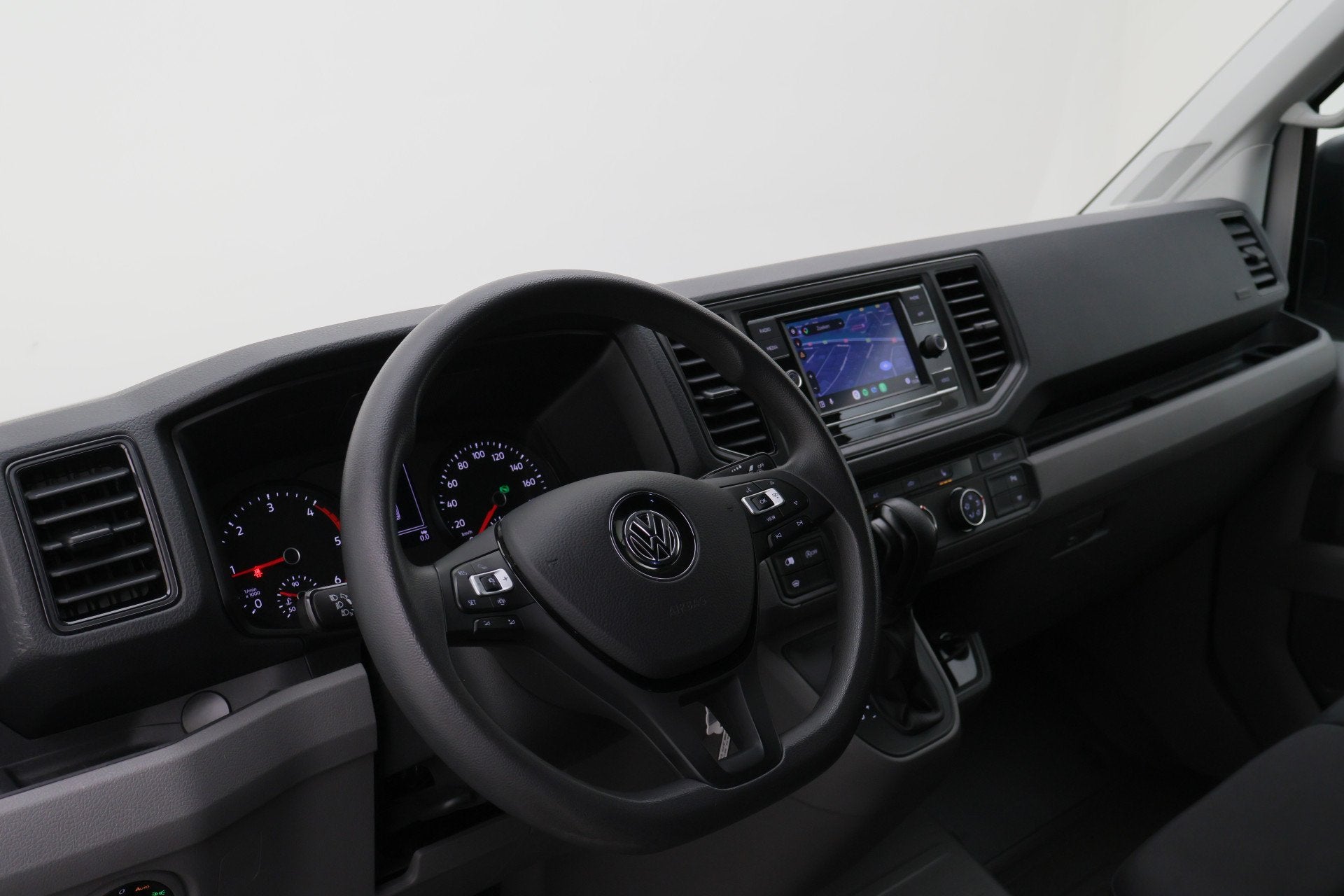 Volkswagen Crafter 35 2.0 TDI DSG L2H2 3-Zits, Camera, ACC,, Auto's, Stof, Gebruikt, Zwart, 4 cilinders