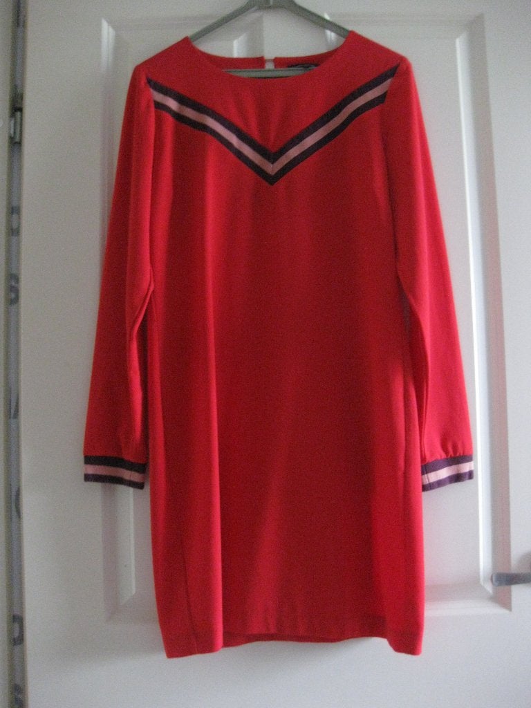 Tramontana jurk rood met strepen, maat M, Kleding | Dames, Jurken, Maat 38/40 (M), Verzenden, Tramontana, Zo goed als nieuw