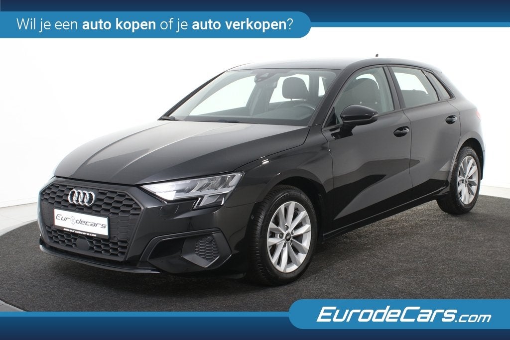 Audi A3 Sportback 30 TFSI *1ste Eigenaar*Navigatie*Stoelverw, Auto's, Audi, Gebruikt, Zwart, Bedrijf, 3 cilinders