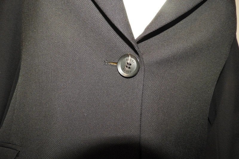 Gucci zwarte nette blazer mooie pasvorm merk knopen 38, Kleding | Dames, Maat 38/40 (M), Verzenden, Zwart, Jasje