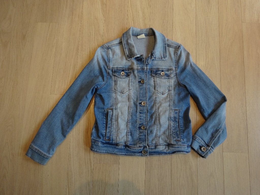 Spijkerjas Zara mt 146-152, Ophalen of Verzenden, Zo goed als nieuw, Meisje, Jas