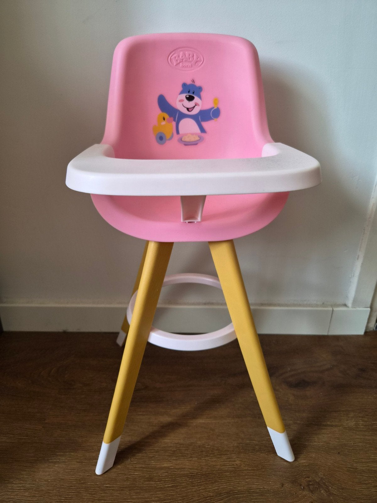 Baby Born poppenstoel roze met eetblad, Ophalen of Verzenden, Gebruikt, Overige typen, Afneembaar eetblad