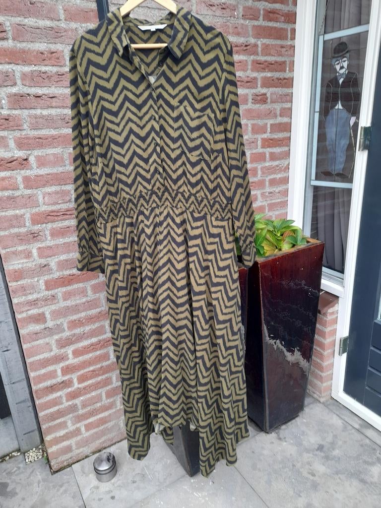 Jurk met zigzagpatroon van Miljuschka, Miljuschka, Maat 46/48 (XL) of groter, Ophalen of Verzenden, Zo goed als nieuw