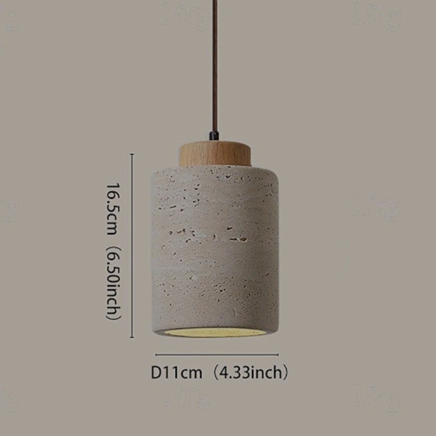 2 x hanglamp van travertin, Ophalen, Nieuw, Minder dan 50 cm