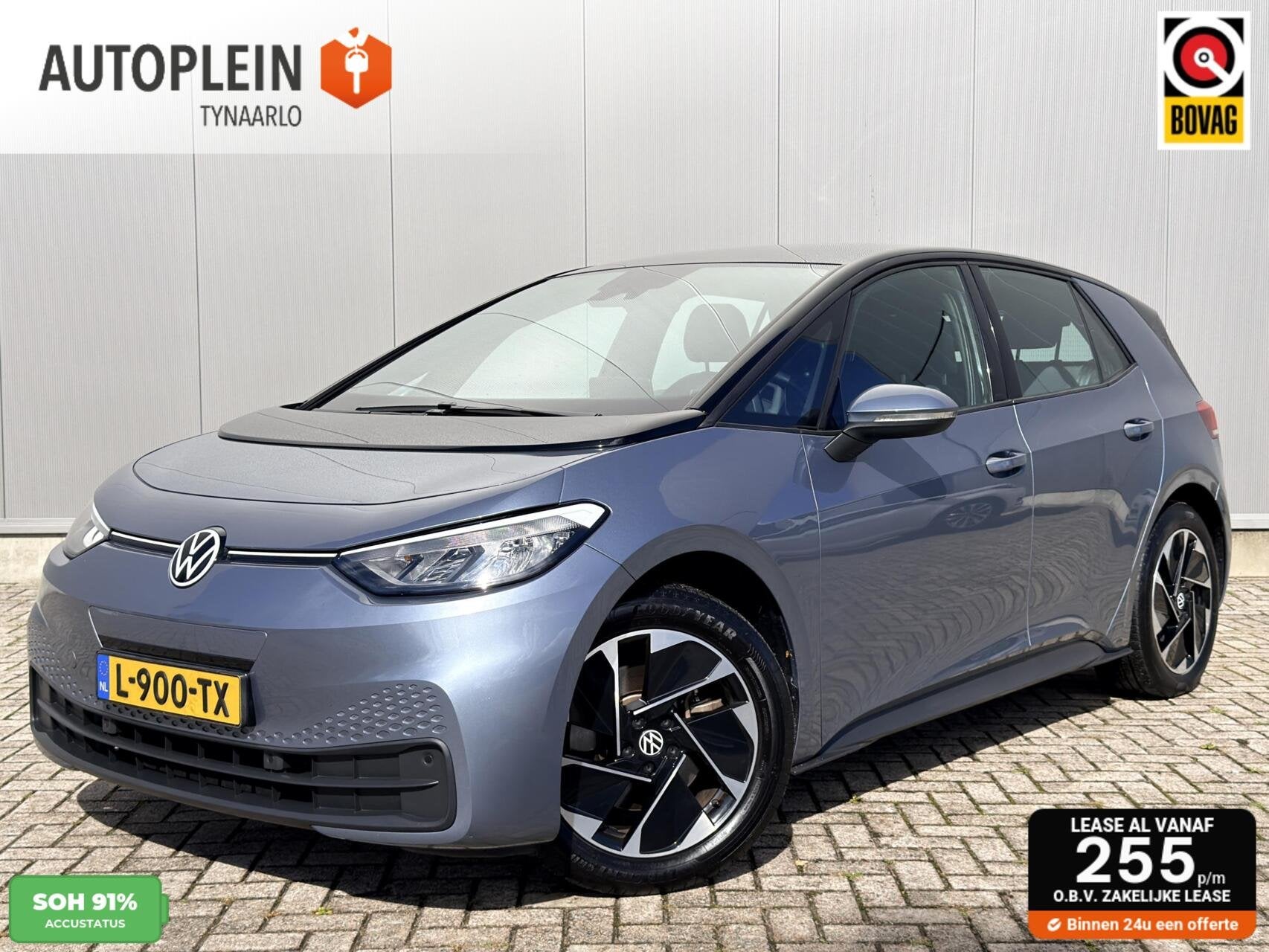 Volkswagen ID.3 Life 58 kWh 1e eig|Dealer OH|Apple Carplay|A, Achterwielaandrijving, Gebruikt, Met garantie (alle), Blauw