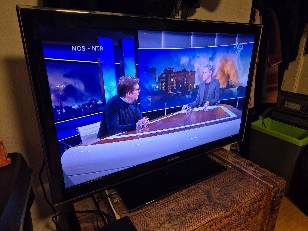 Samsung 40 inch LCD full HD tv, Gebruikt, LCD, Ophalen of Verzenden, 100 Hz