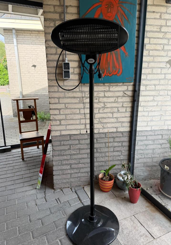 warmtelamp voor terras, serre of schuur, Ophalen, Gebruikt, Elektrisch, Vloer